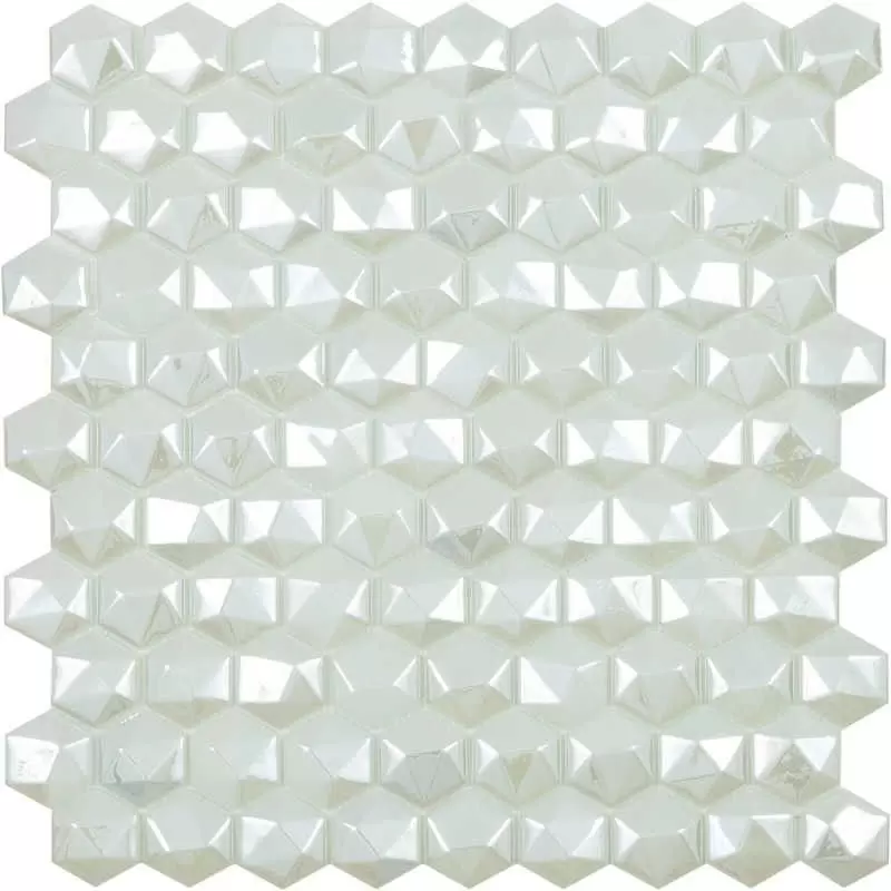 Мозаика Vidrepur Hexagon 350D White