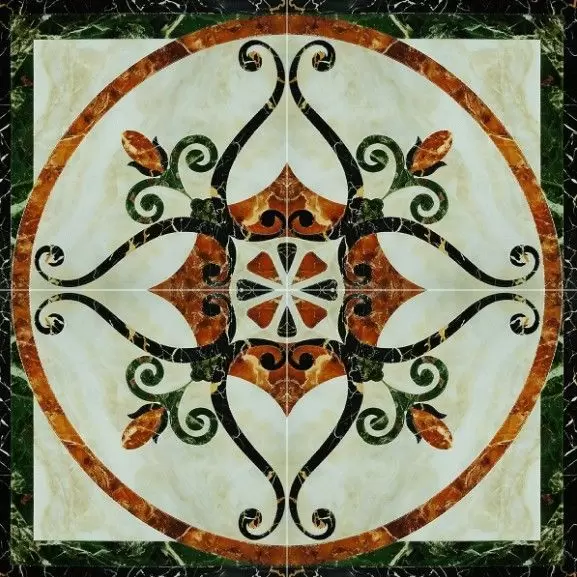Декор напольный Infinity Ceramic Castello Fronzola Roseton Crema