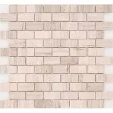 Мозаика LeeDo Caramelle - Pietrine Travertino Silver полированная 29,8x29,8х0,7 см (чип 23х48х7 мм) (Travertino Silver POL 23x48x7)