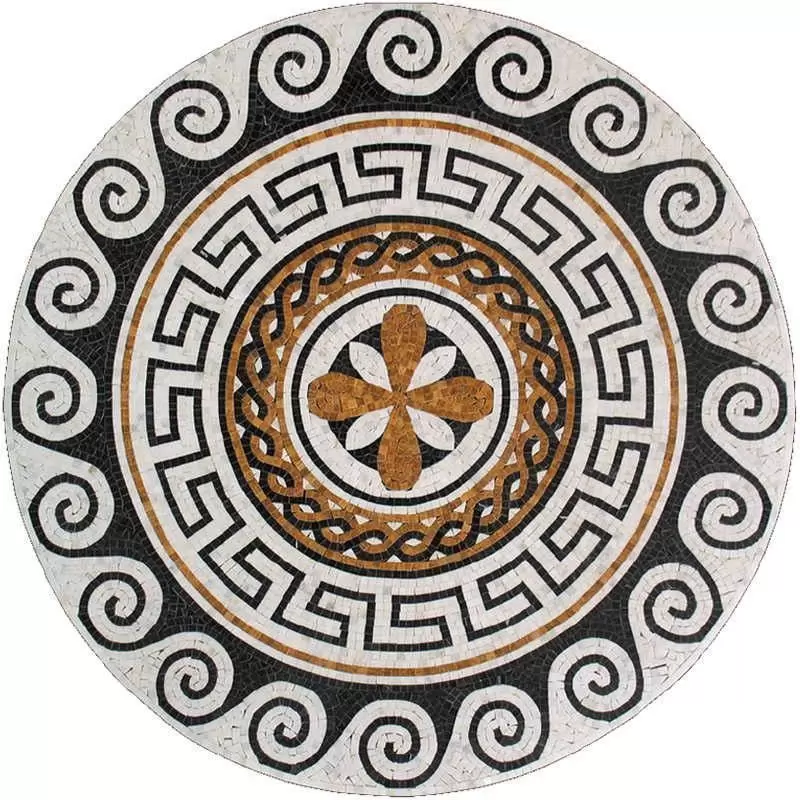 Декор напольный Natural Mosaic Мозаичные розоны PH-10