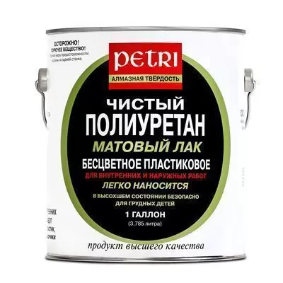 Лак полиуретановый матовый Petri Diamond Hard 3,8 л