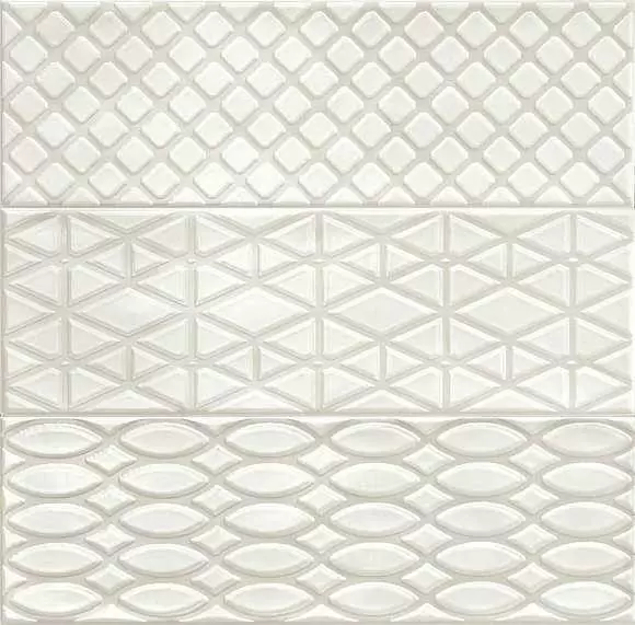 Декор настенный Ragno Brick Glossy Dec Mix 3 Grey R4KT