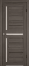 Дверь экошпон "Atum 16" Grey, стекло