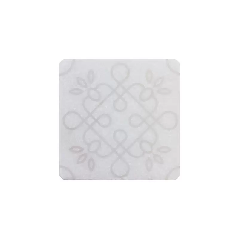 Мрамор WHITE MARBLE Motif №1 Белый Декор 10x10