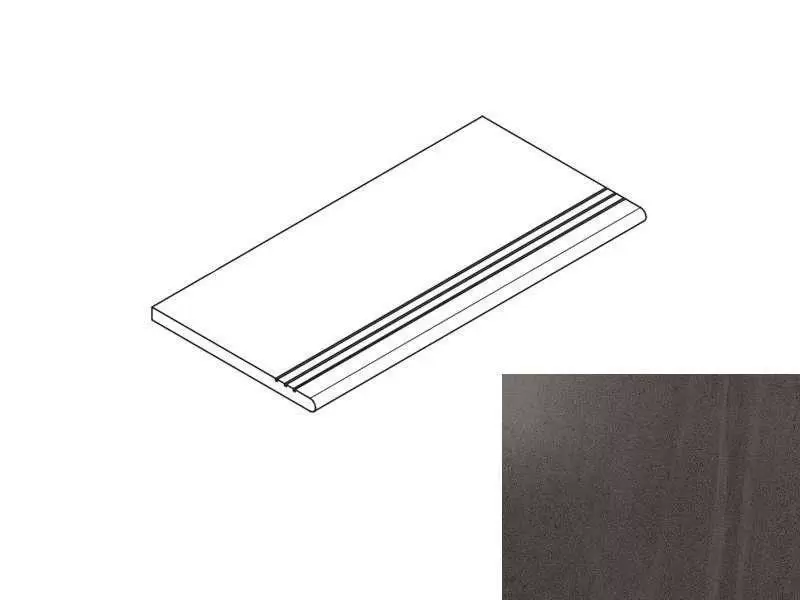 Ступень Italon Contempora X2 Карбон Закругленная Грип 30x60