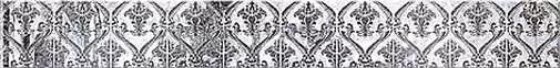 Бордюр настенный Azori Sfumato grey Border Paisley