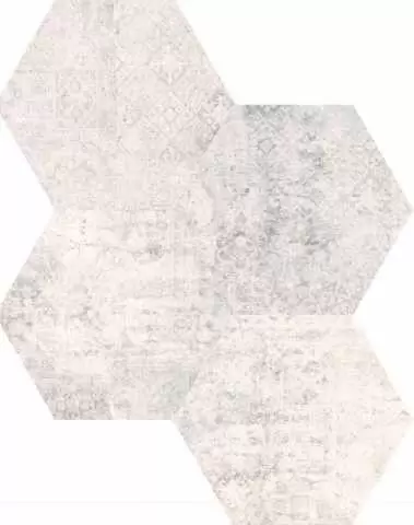 Керамогранит Codicer Hexagon White Decor Hex mix