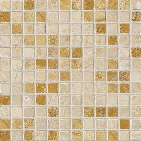 Мозаика Colori Viva Travertino Mos.Nat.Polished Golden Travertin 1.5x1.5