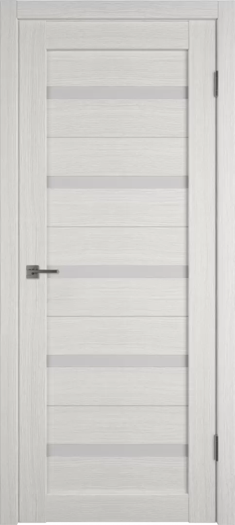 Дверь экошпон "Atum 7" Bianco, стекло