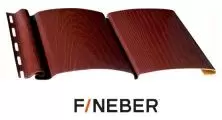 Сайдинг виниловый FineBer BlockHouse Extra Acrylic Бордо