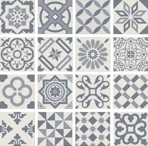Плитка напольная Ribesalbes Antigua Decor Azul