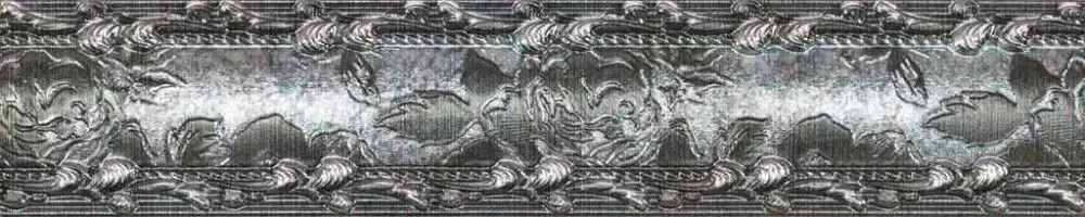 Бордюр настенный Rocersa Ceramica Habitat Mold. Silver