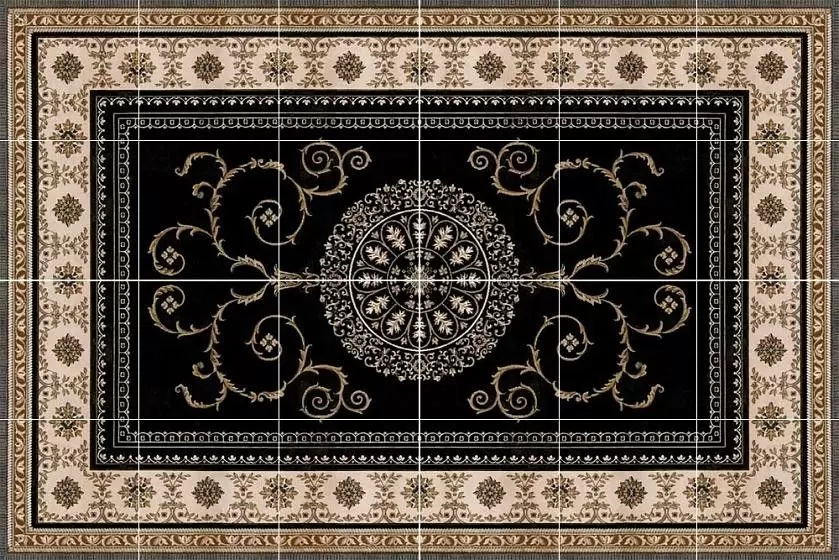 Декор керамогранит Expotile Carpets Ankara Negro Комплект 24 шт. 50х50