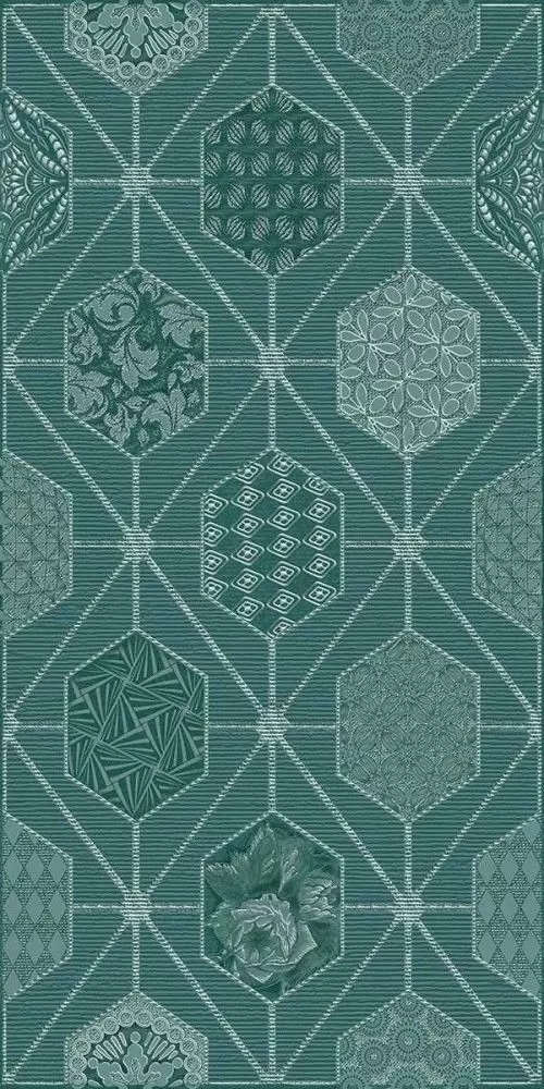 Декор настенный Azori Devore Indigo Geometria
