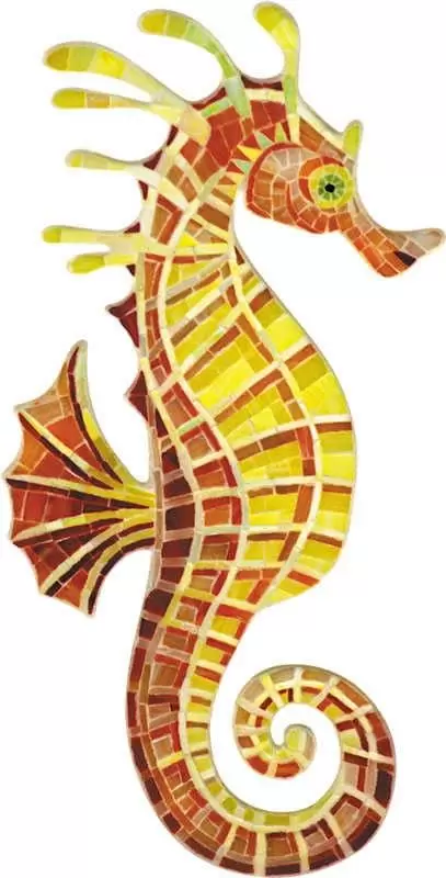 Мозаика Alma Панно художественные APM- Sea horse