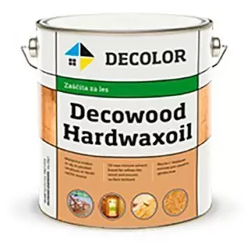 Масло с твердым воском для защиты древесины Decolor Decowood Hardwaxoil 2,5 л