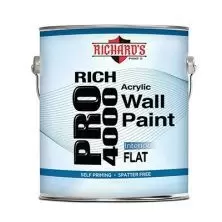 Краска интерьерная акрило-латексная Richards Paint Rich Pro 4000 под колеровку 0,976 л