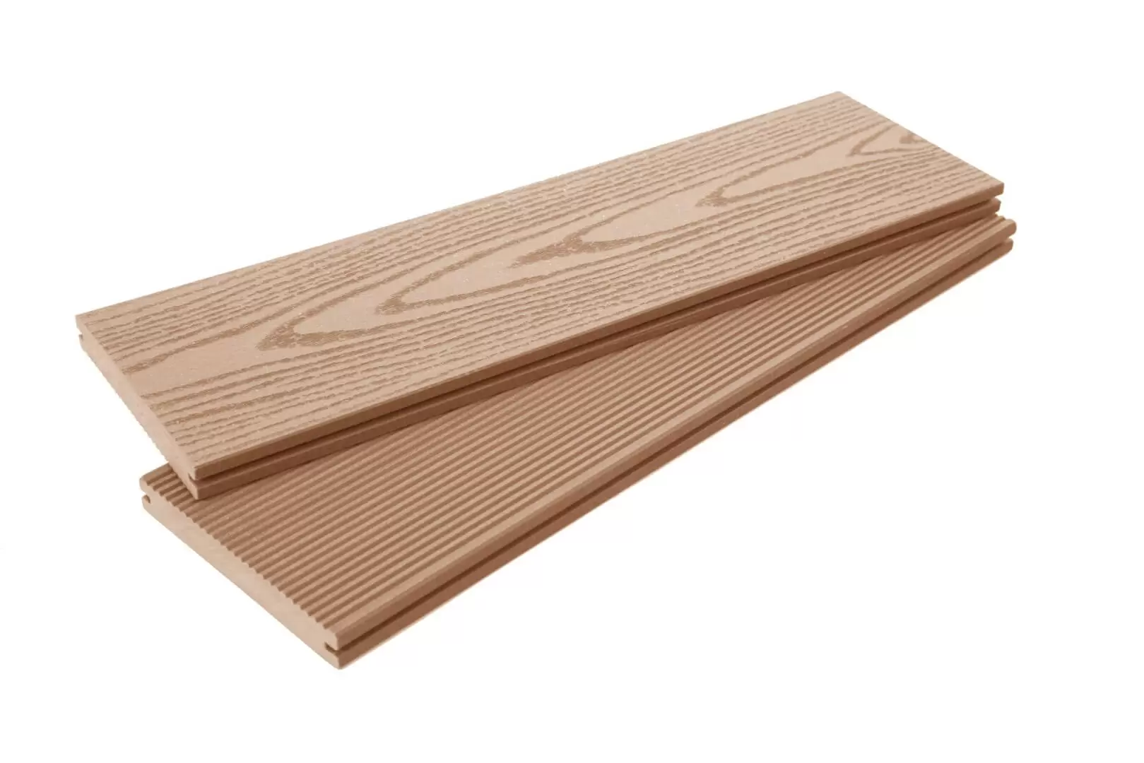 Террасная доска ДПК ECODECKING Tehno полнотелая Бронза